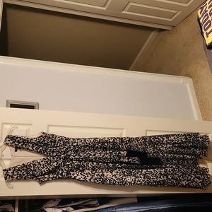 Bcbg size 8 leopard long gown